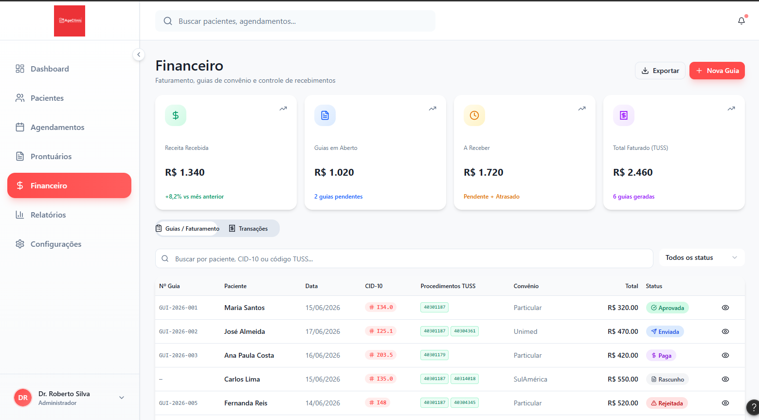 Finance and insurance no AgeClinic